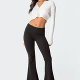 Naomi Foldover Flared Leggings
