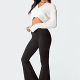 Naomi Foldover Flared Leggings