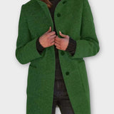 Timeless Button-Front Mid-Length Coat