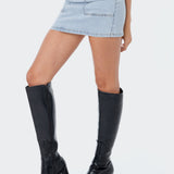 Bridget Low-Rise Denim Skirt