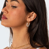 Pearl Hoop Earrings