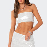 Tink Sequin Bandeau Top