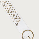Stud & Grommet Faux Leather Belt