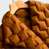 Quilted Wrap Coat with Belted Waist