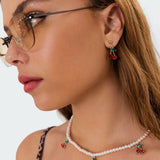 Cherry Drop Earrings