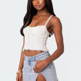 Lacey Knit Tank Top