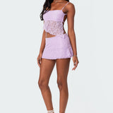 Lyra Open Back Lace Tank Top