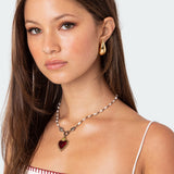 Chunky Droplet Stud Earrings