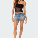 Celestia Sheer Mesh Tube Top