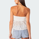 Lacey Cotton Scrunch Tube Top