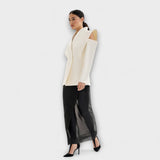 Valeria - Sculptural Shoulder Blazer