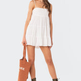Ivory Oversized Mini Dress