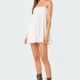 Ivory Oversized Mini Dress
