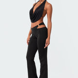 Monique Cropped Open-Back Top