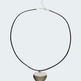Heart Locket Cord Necklace