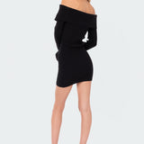 Emma Fold Over Knitted Dress