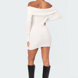 Emma Fold Over Knitted Dress