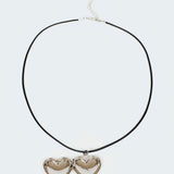 Heart Locket Cord Necklace