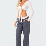 Layla Wrap Crop Top