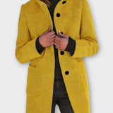 Timeless Button-Front Mid-Length Coat
