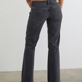 Extra Low Rise Flare Jeans in Vintage Black