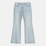 Extra Low Rise Flare in Breeze Blue Wash