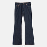 Extra Low Rise Flare Jeans in Indigo