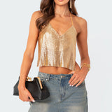 Forever Chainmail Open Back Top