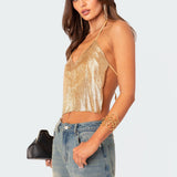 Forever Chainmail Open Back Top