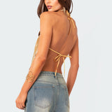 Forever Chainmail Open Back Top
