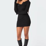 Soleste Ribbed Mini Dress