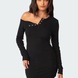 Soleste Ribbed Mini Dress