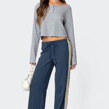 Averie Contrast Striped Joggers