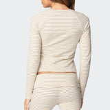 Kaeli Stripey Long Sleeve T Shirt