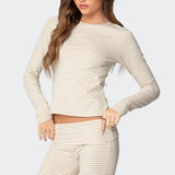 Kaeli Stripey Long Sleeve T Shirt