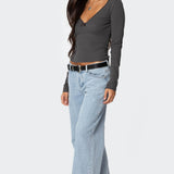 Adrienne Lace Trim Top