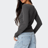Adrienne Lace Trim Top
