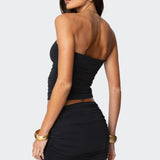 Curved U Strapless Top
