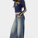 Brasil Embroidered Long Sleeve T Shirt