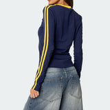Brasil Embroidered Long Sleeve T Shirt