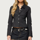 Ilia Polka Dot Button Up Shirt