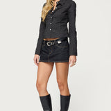 Ilia Polka Dot Button Up Shirt