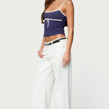 Rhoda Contrast Polka Dot Tank Top