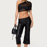 Layered Bandaeu Sheer Mesh Top