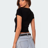Better Basics Cropped T Shirt