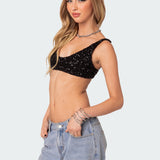 Oolala Sequin Bra Top