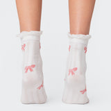 Bow Printed Socks