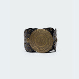 Faux Leather Western Disc Belt