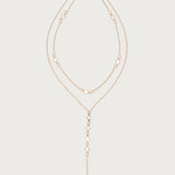 Stone Layered Cascading Necklace
