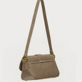 Faux Leather Buckle Bag